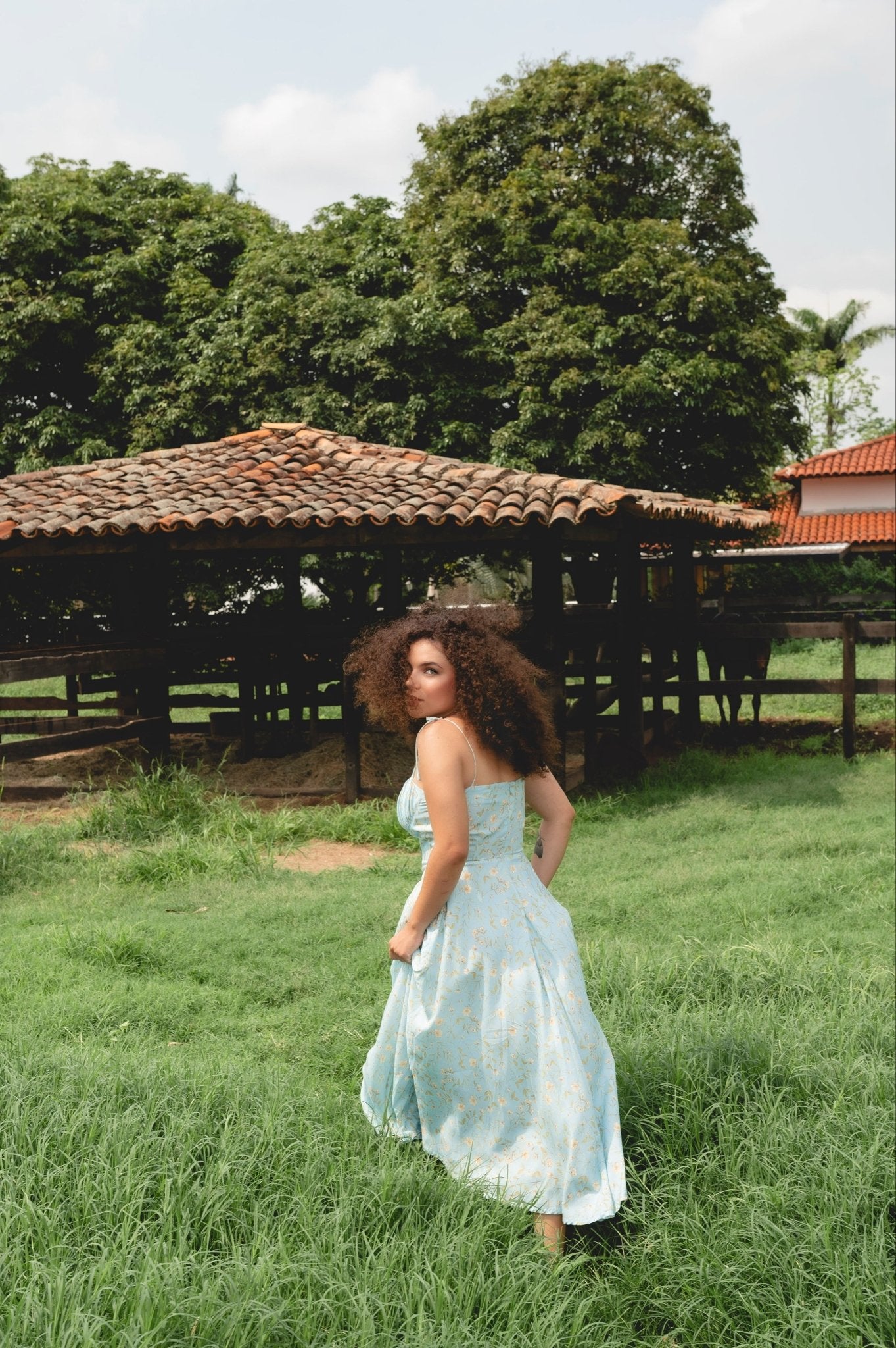 Vestido Hortênsia Estampa Floral - Jessica Felix