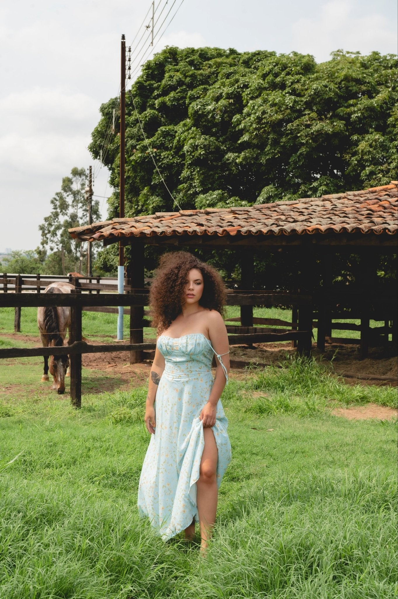 Vestido Hortênsia Estampa Floral - Jessica Felix