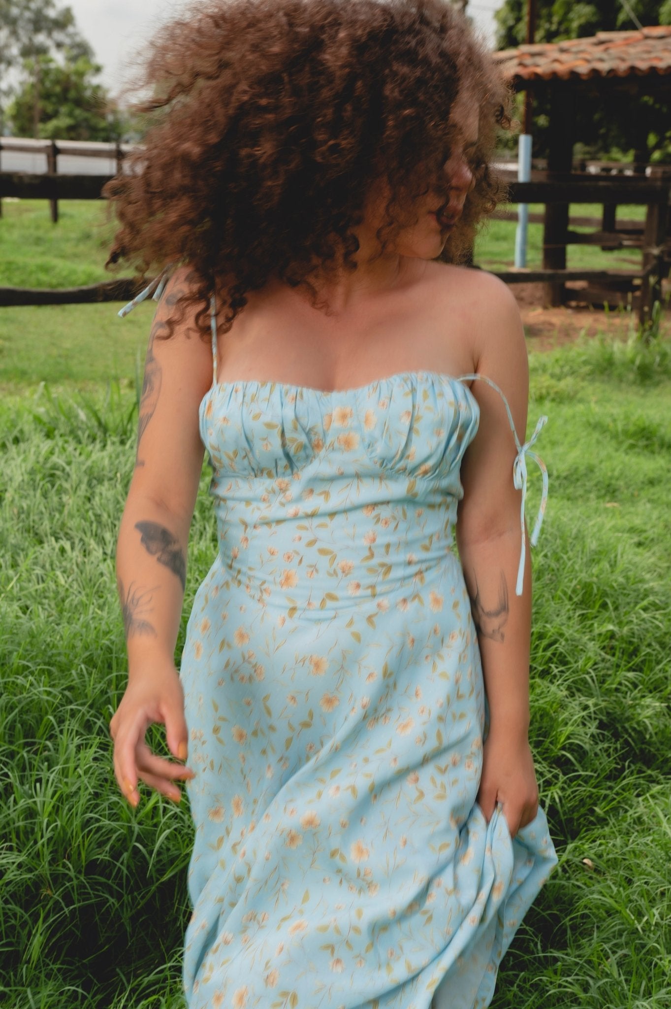 Vestido Hortênsia Estampa Floral - Jessica Felix