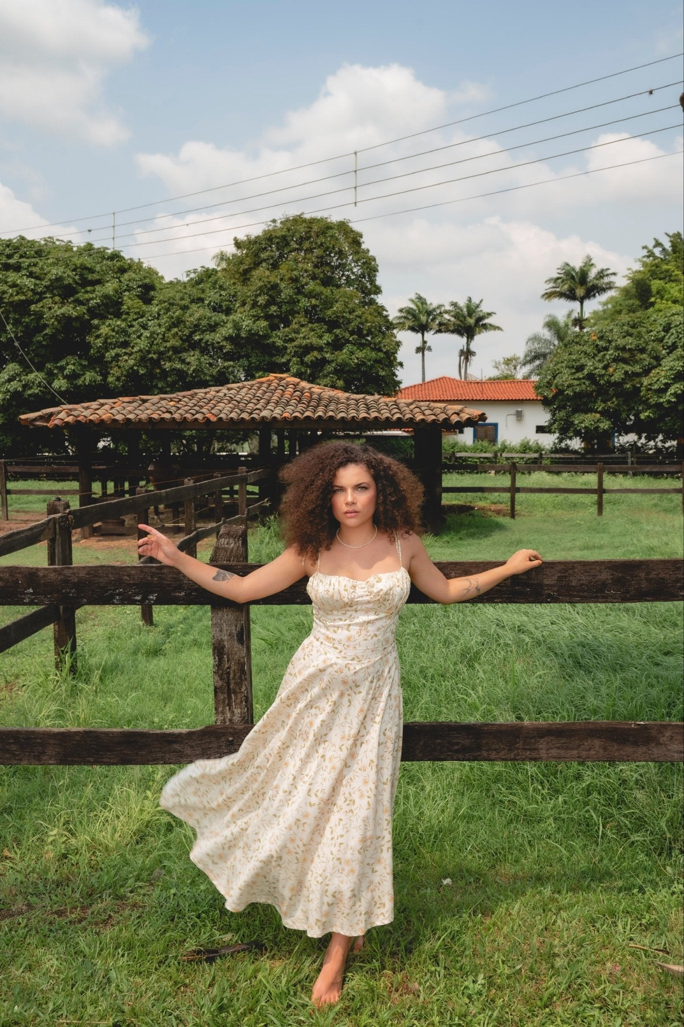 Vestido Hortênsia Estampa Floral - Jessica Felix