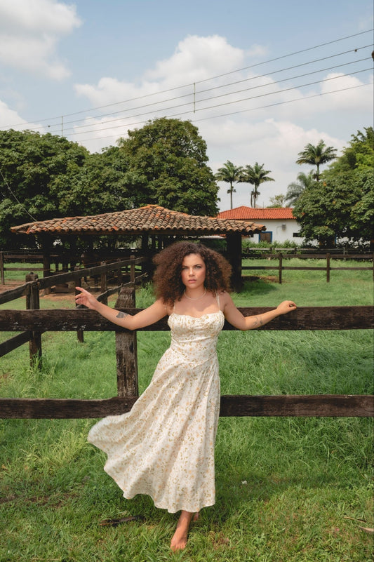 Vestido Hortênsia Estampa Floral - Jessica Felix